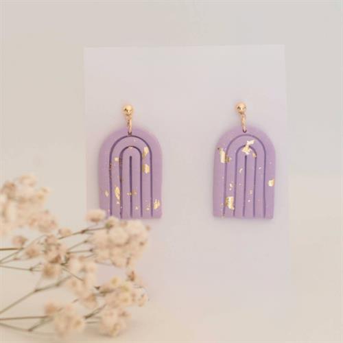 Billede af Arcobalena purple Earrings