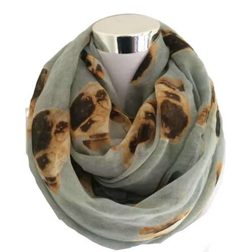 Billede af Hunde ansigt tubetørklæde, grå