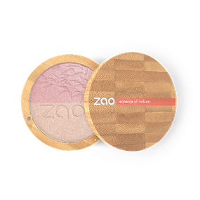 ZAO, Økologisk Shine Up Powder, Pink & Gold