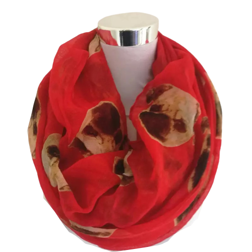Billede af Hunde ansigt tubetørklæde, rød