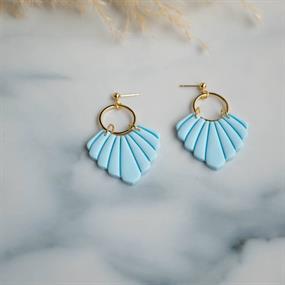 Cleo Earrings, pastella babyblå