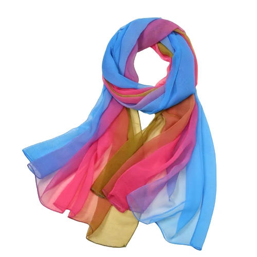 karakter fest Indbildsk Køb tofarvet tørklæde i pink og mørk blomme online idag!