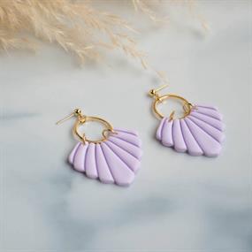 Cleo Earrings, pastella lilla