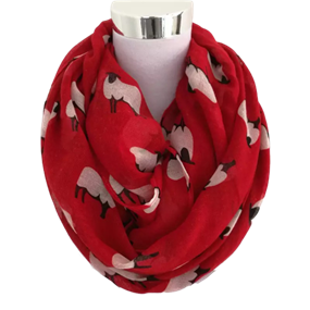  Får tubetørklæde, rød