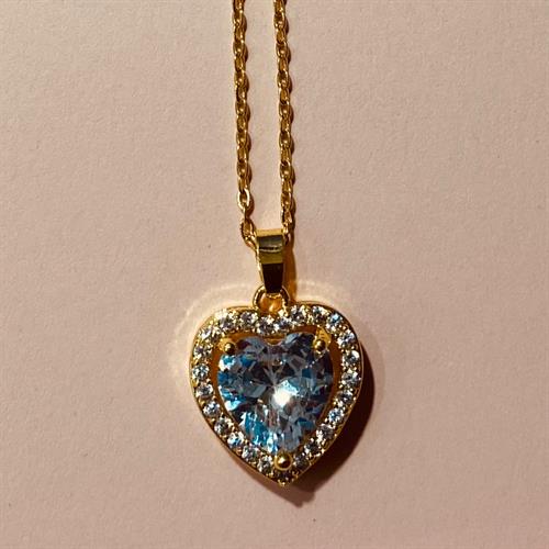 Billede af Zirconia necklace, klar hjerte
