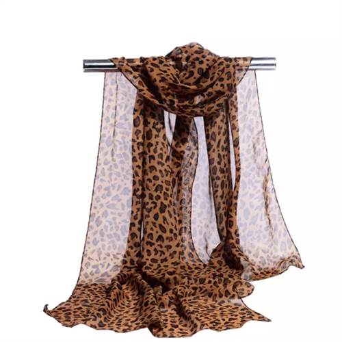 Leopard tørklæder, mørk