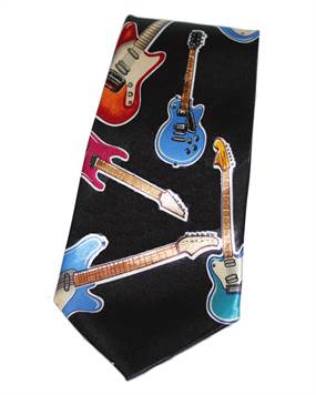 Sort slips med el-guitarer