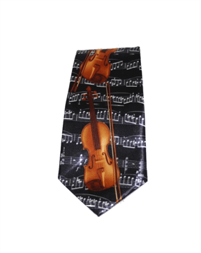 Sort slips med violin og noder