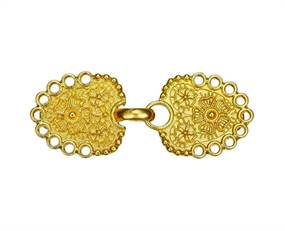 Blomster præget cardigan klemme 