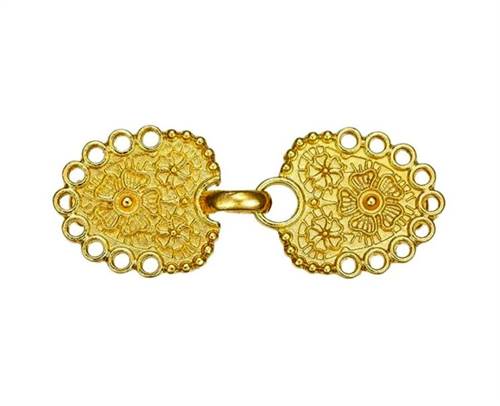 Blomster præget cardigan klemme 