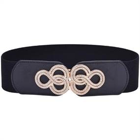 Sort elastikbælte m. dobbelt uendelighedssymbol