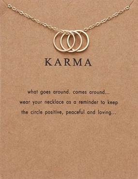 Karma - halskæde m. tre ringe