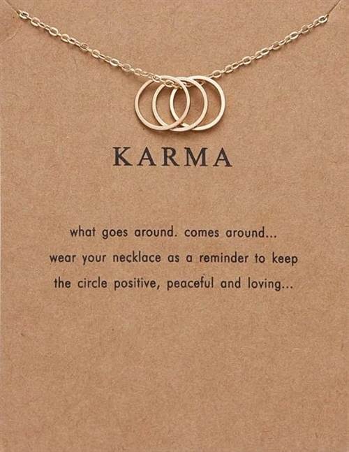 Karma - halskæde m. tre ringe