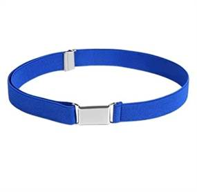 Kongeblå elastikbælte m. enkelt spænde