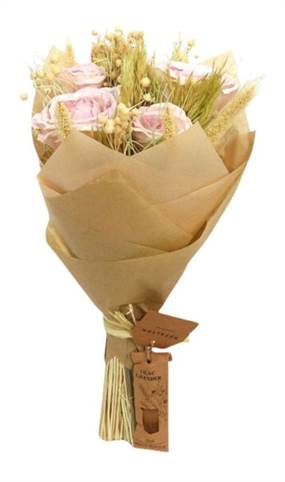 Evighedsbuket – Sart lyserød, 30-35 cm