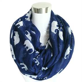  Elefant tubetørklæde, blå