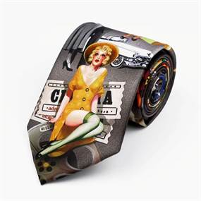 Retro slips med vintage film motiver og pin-up damer