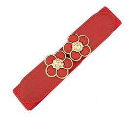      Elastikbælte blomst, rød