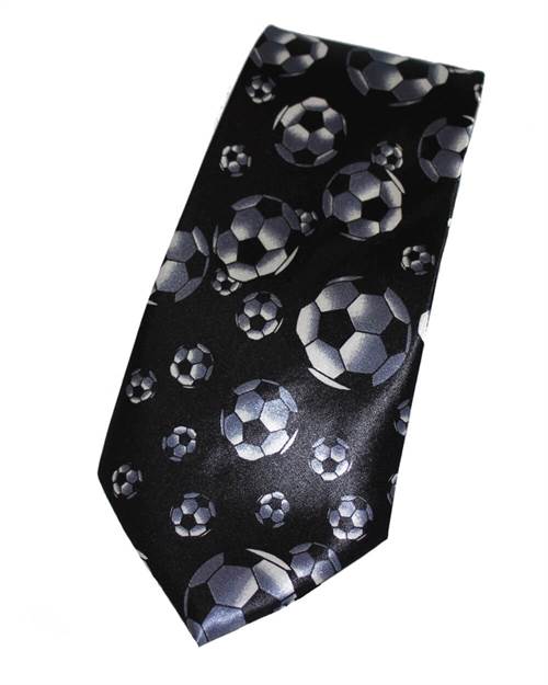 Sort slips med sølv grå fodbolde