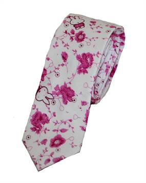 Lyst slips med pink roser