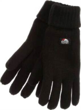 Sorte strikhandsker m. fleecefoer og 3M Thinsulate