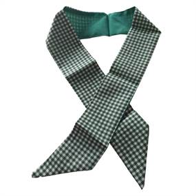 Ternet grønt smalt tørklæde