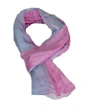 Changerende blå og lyserøde tørklæder