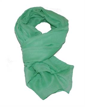 Ensfarvede turkis grønne tørklæder